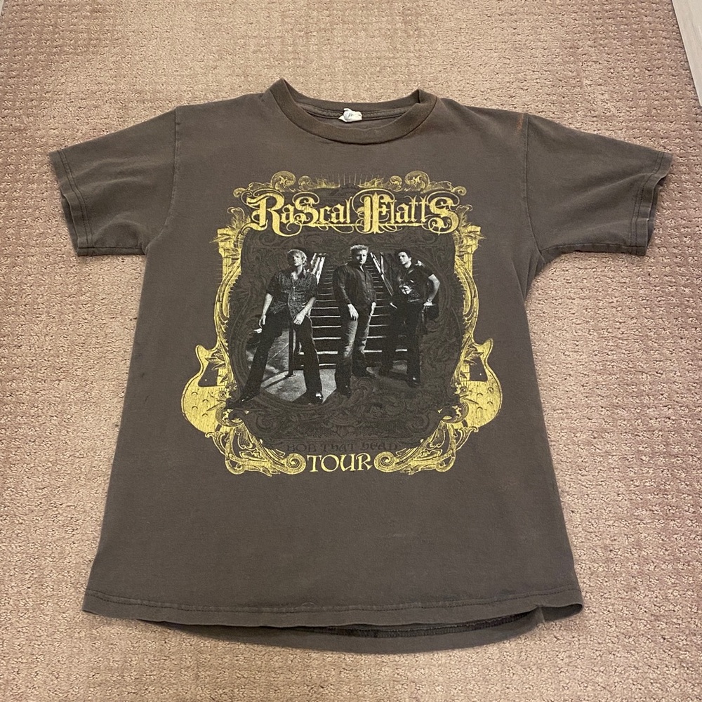 Rascal Flatts Vintage Bob That Head Tour 2009 concert Tee